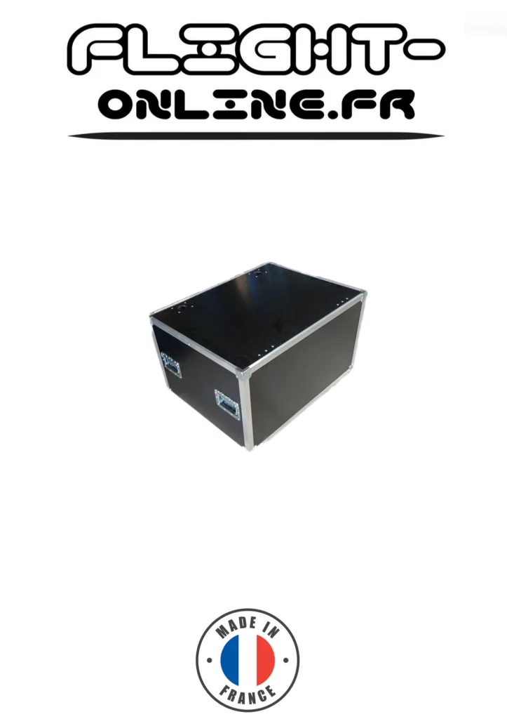 Flight case Audio sur mesure fabriqué par Flight Online pour ASSOCIATION PLUME — référence FLIGHT CASE SM1