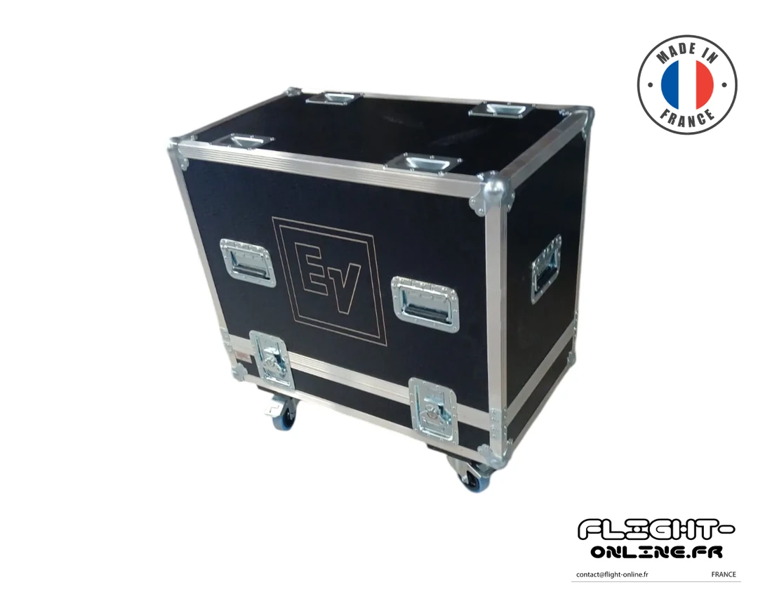 Flight case Audio sur mesure fabriqué  Flight Online pour FLG — référence DL-2EKX15P-EV