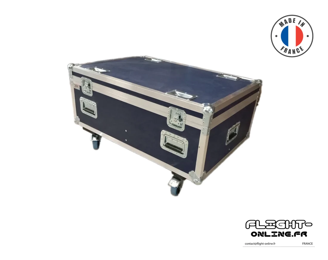 Flight case sur mesure fabriqué Flight Online pour INT — référence PVC 4EON COMPACT ONE