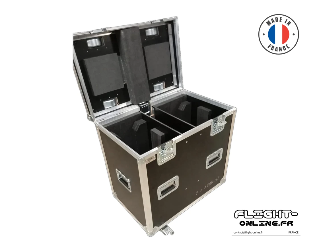 Flight case Lighting sur mesure fabriqué  Flight Online pour Flightonline — référence PL-2AZOR-S2